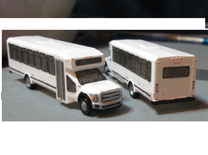 HO Scale Eldorado Aero Elite Shuttle Bus Ford F550 3d printed n scale shown