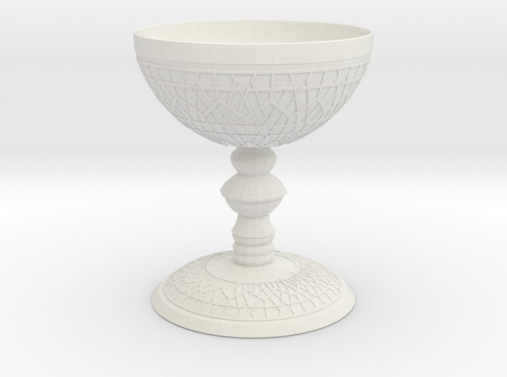 luxurious Cup with Islamic motifs in relief 3d printed