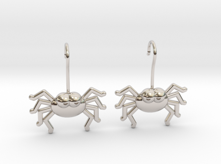 Cute Spider Earrings 3d printed