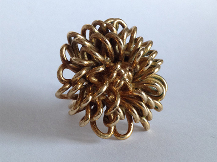 Ring 'Wiener Blume', Size 6 (Ø 16.45 mm) 3d printed 