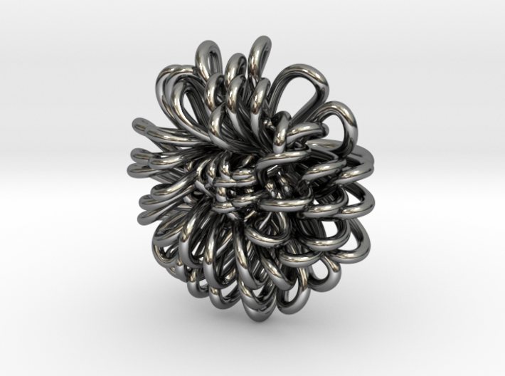 Ring 'Wiener Blume', Size 3 (Ø 14 mm) 3d printed