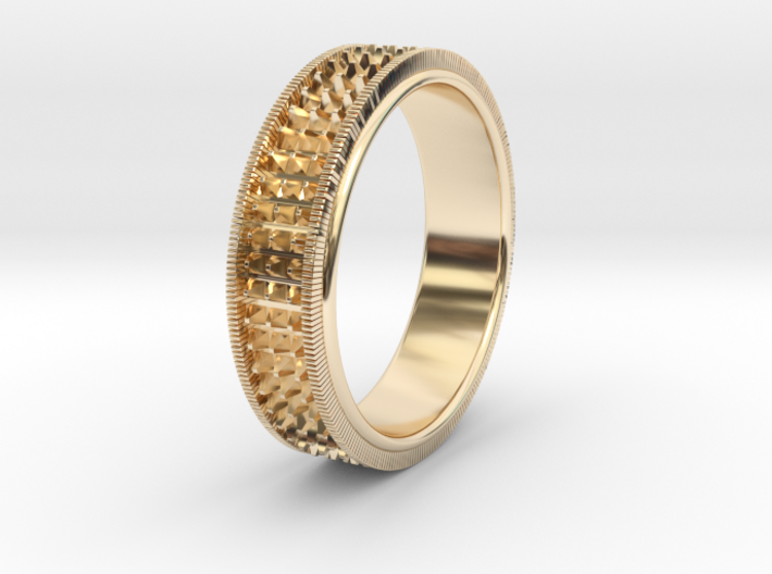 Ø0.666 inch/Ø16.92 Mm Detailed Ring 3d printed