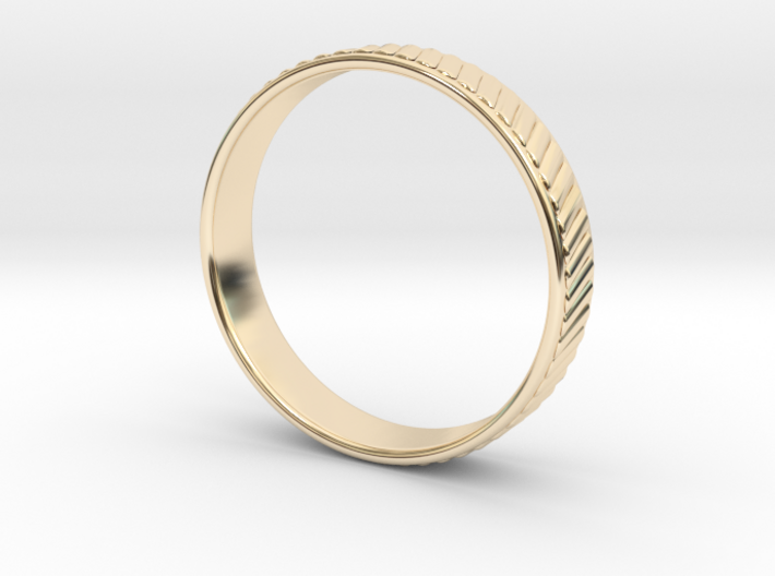 Ø0.768 inch Ø19.51 Corrugated Ring 3d printed