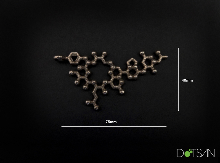 Oxytocin Love Chemical Key Chain 3d printed 