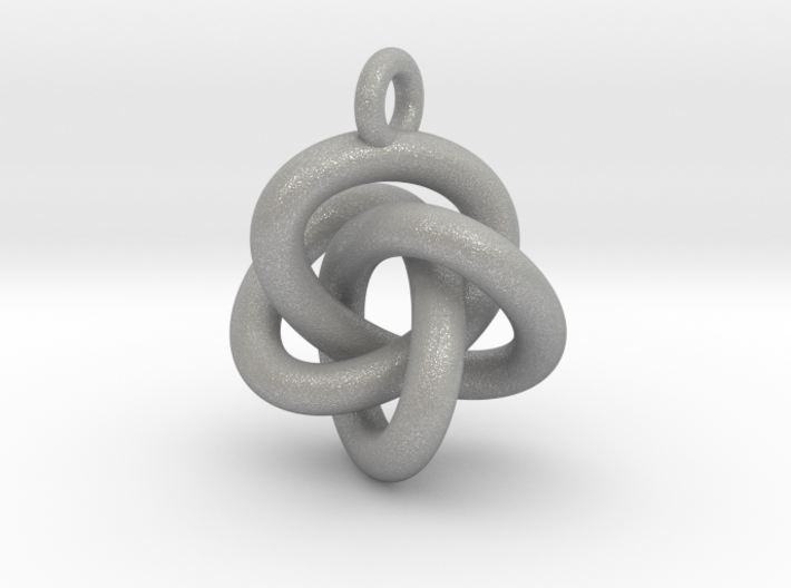 Quadrefoil Knot Pendant 3d printed