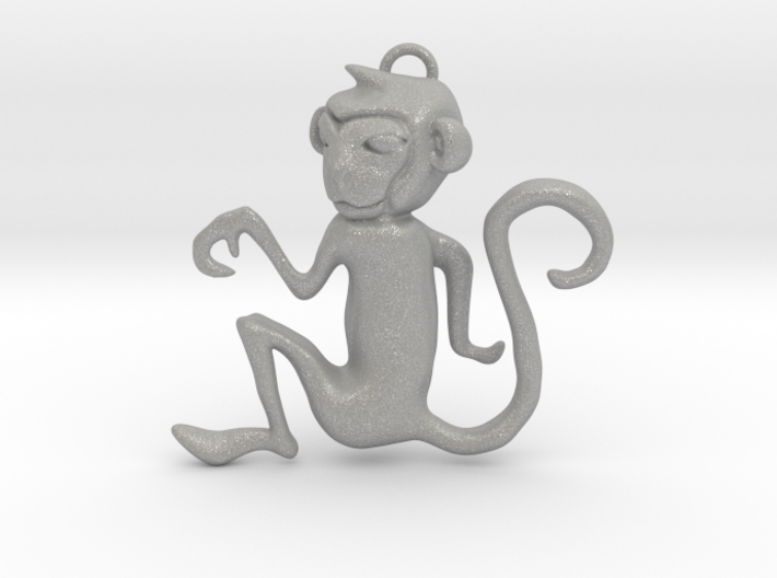 Monkey Eastern Zodiac Pendant 3d printed