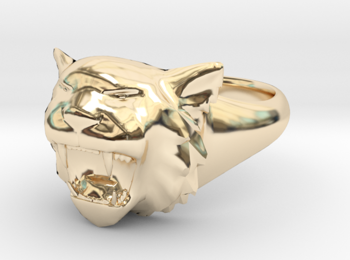 Awesome Tiger Ring Size11 3d printed