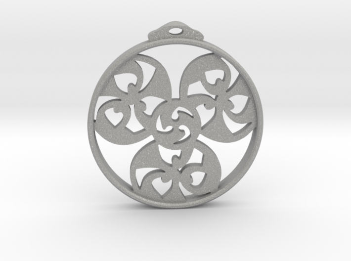 Triskele Pendant / Earring 3d printed