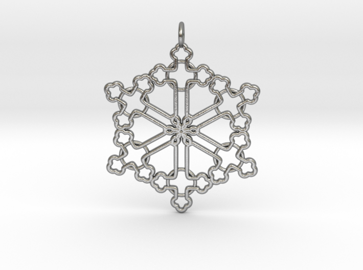 The Snowflake Cross 3d printed