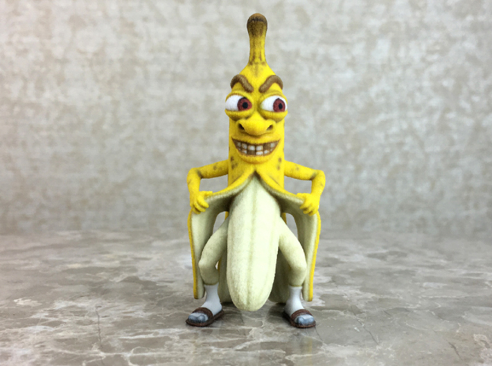 Flashing Banana Figurine 3d printed Flashing Banana