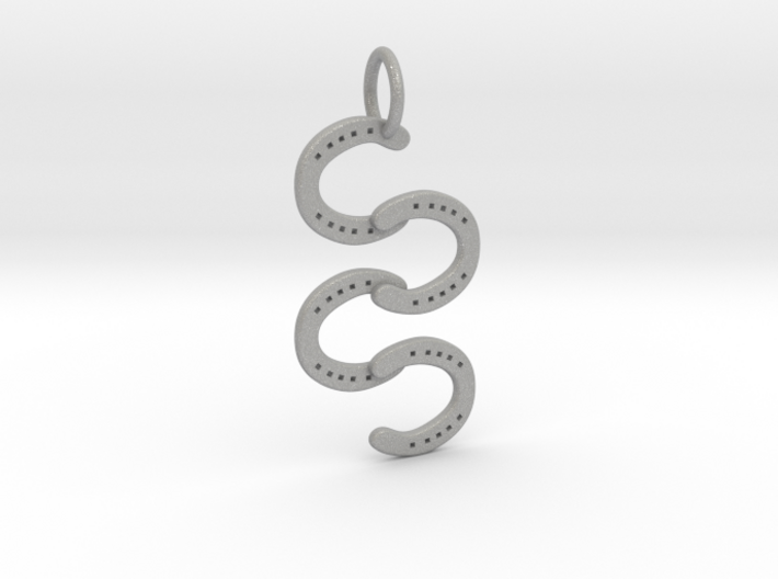 Horse Shoe pendant 3d printed