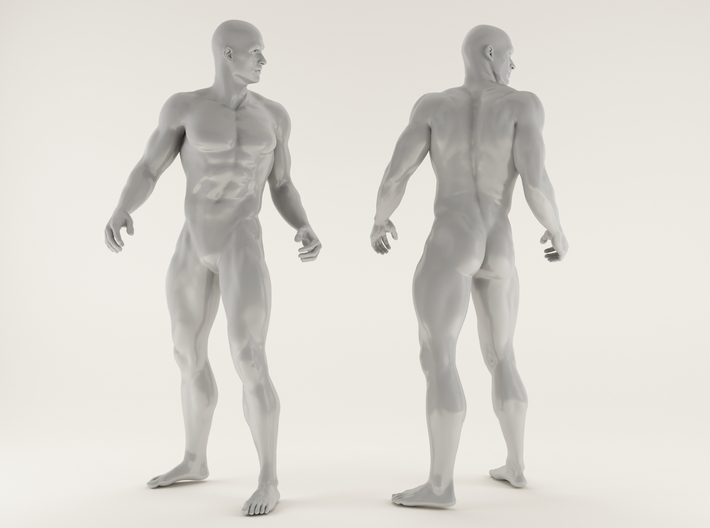 2016027-Strong man scale 1/10 3d printed