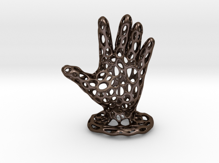 Voronoi Jewelry Hand 3d printed