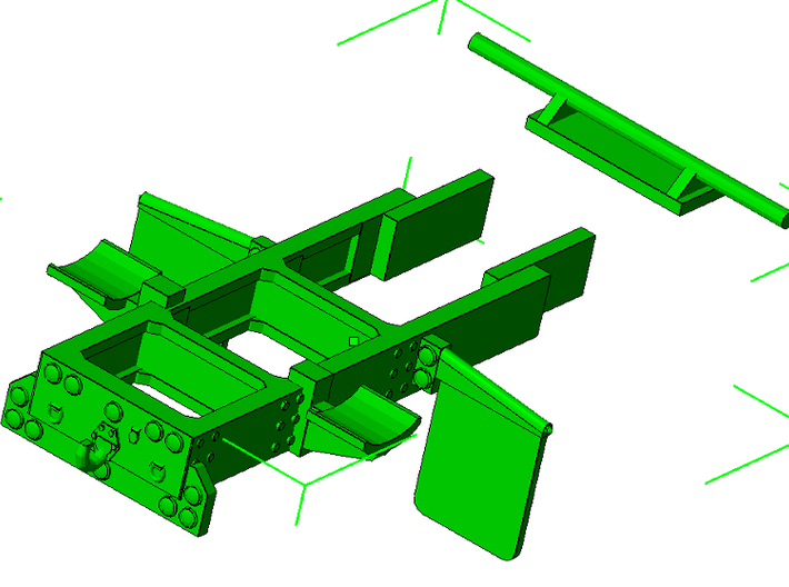 1/87th Log truck end frame 2 with details (2) 3d printed