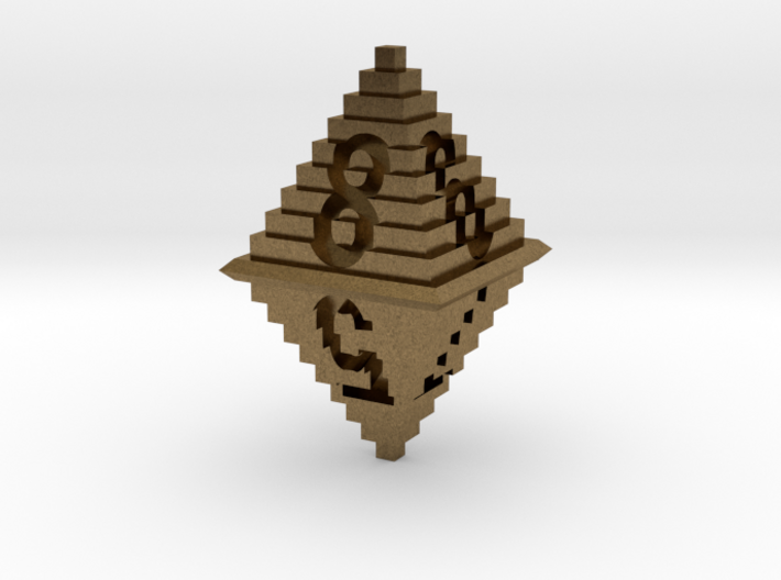 d8 Pixel Pyramid 3d printed