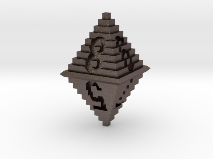 d8 Pixel Pyramid 3d printed