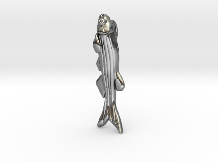 Zebrafish Pendant - Science Jewelry  3d printed 