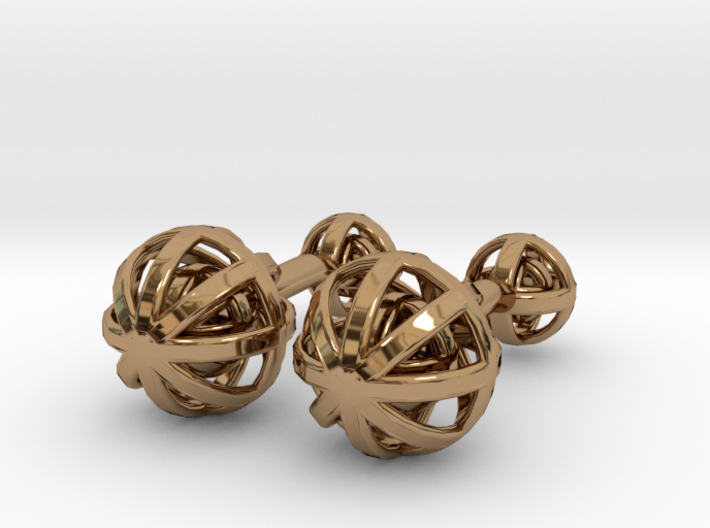 Spheres Cufflinks 3d printed