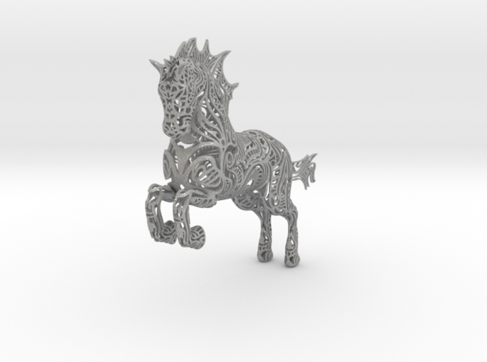 Rocinante horse sculpture - Customized 3d printed Rocinante horse sculpture in Aluminum