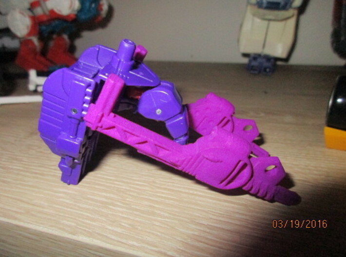 Menasor Brace Cannons 3d printed Attach as shown here to form a backpack for Dragstrip