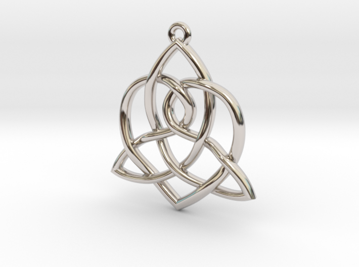 Sisters Knot Pendant 3d printed