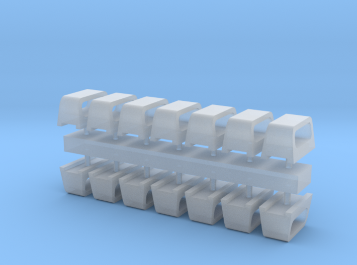 1:96 scale Standard Chock Sets - set of 12 3d printed