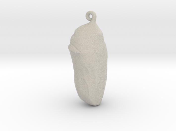 Monarch Butterfly Chrysalis - 3 inch (75mm) 3d printed