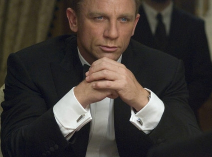 007 Cufflinks (no inscription) 3d printed James Bond in Casino Royale