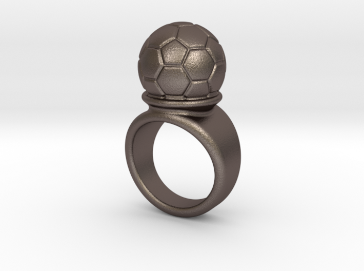 Soccer Ball Ring 21 - Italian Size 21 3d printed