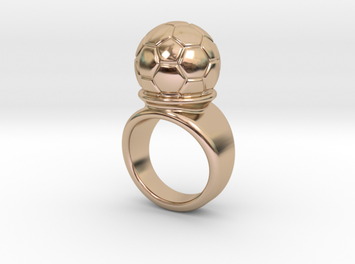 Soccer Ball Ring 24 - Italian Size 24 3d printed