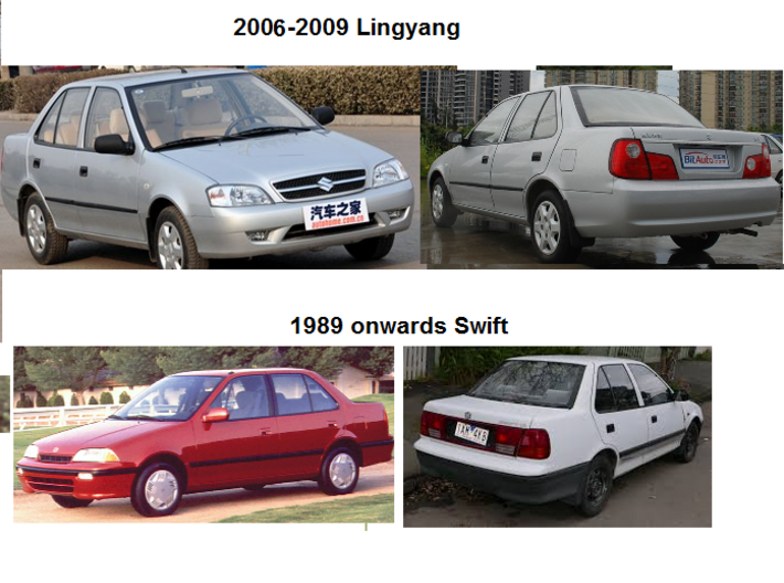HO Scale 2006-2009 Changan Suzuki Lingyang (Swift) 3d printed 