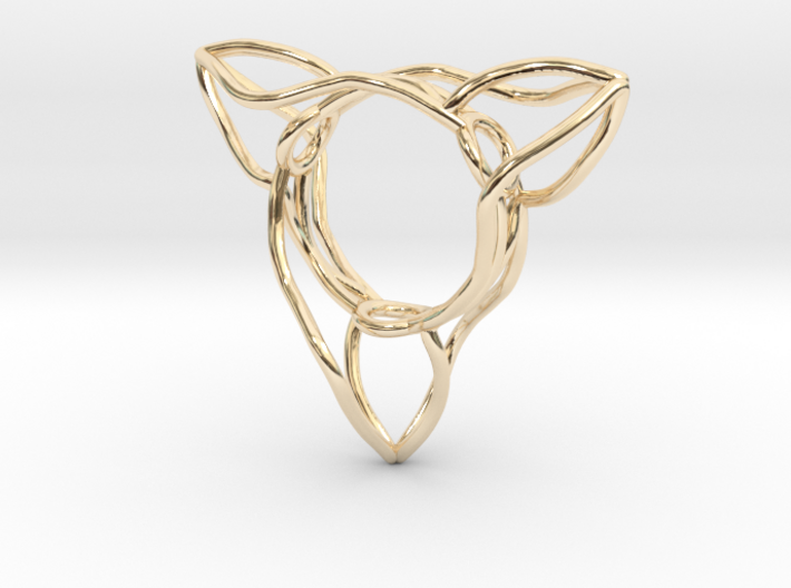 Ring The triangle/ size 6 US (16.5 mm) 3d printed 
