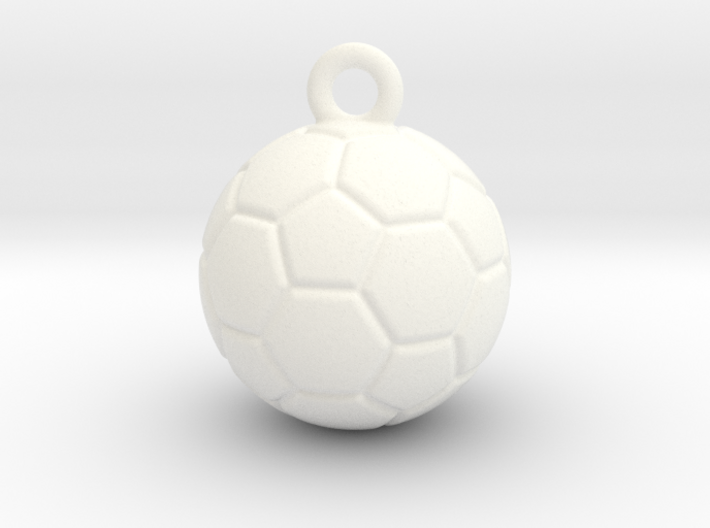 Soccer Ball Earring 3d printed