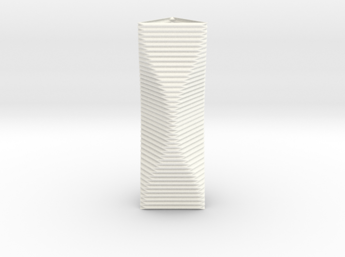 Curved Structure Long Column - Rigid Accordion 3d printed