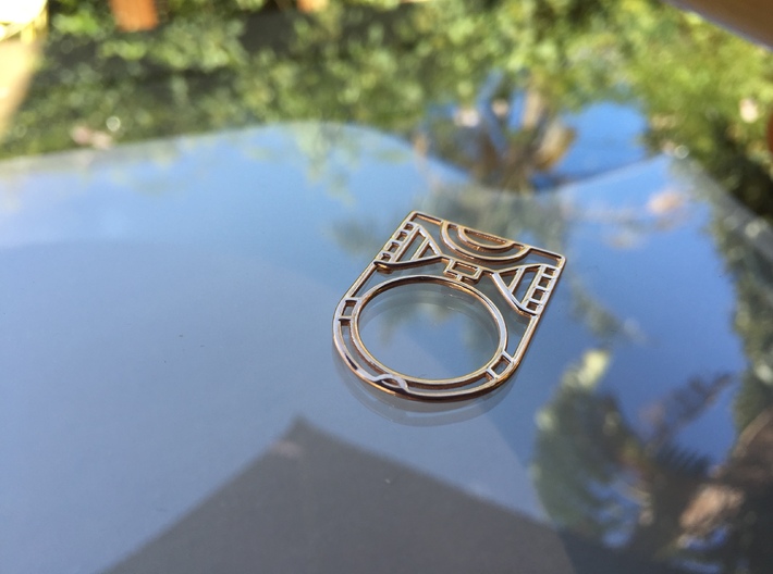 Screaming Warrior One RING - 5 3/8 3d printed 