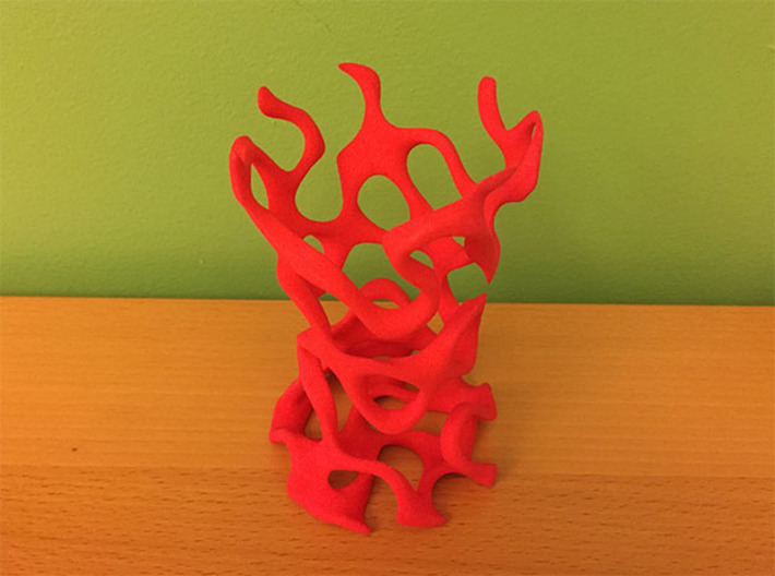 Gyroid Toothbrush Holder 3d printed 