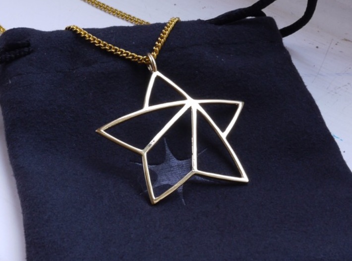 Achievement Star Pendant 3d printed 