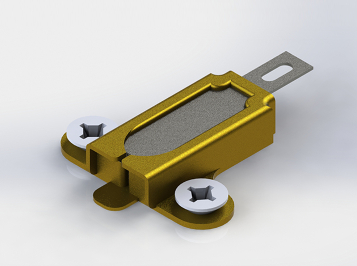 Plastic Bottle String Cutter - Brass 3d printed Brass is recyclable!