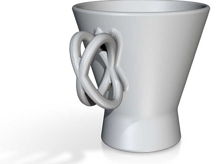 Coffee Mug (Cross Handle) 3d printed