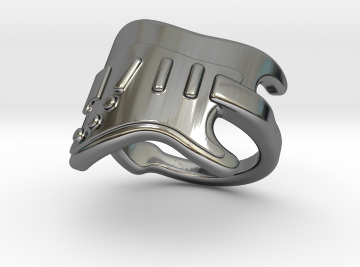 Electric Guitar Ring 25 - Italian Size 25 3d printed