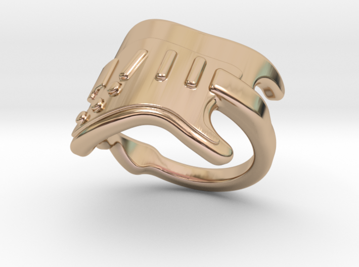 Electric Guitar Ring 27 - Italian Size 27 3d printed
