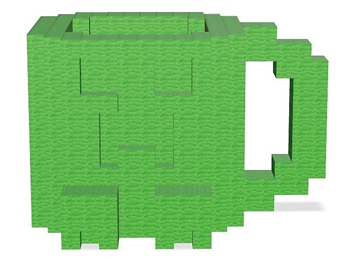 Minecraft Creeper Mug 3d printed