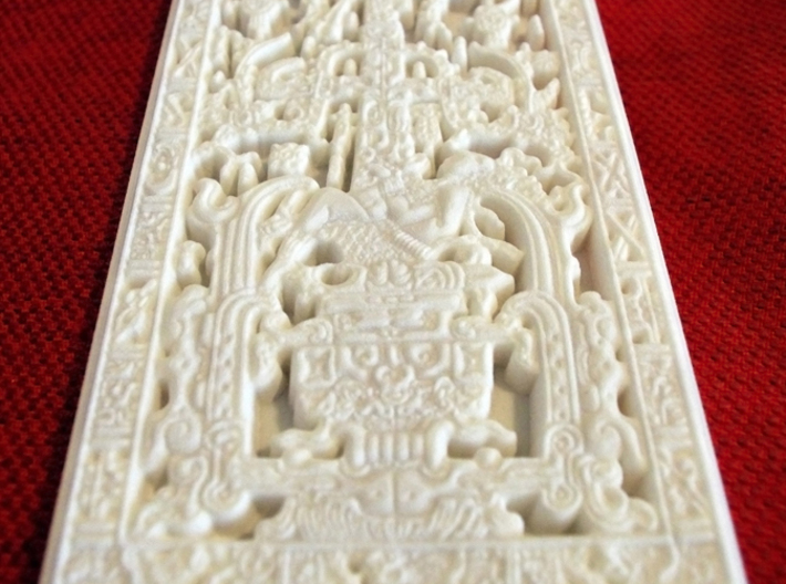 Pakal's tomb stone lid - aka "The Mayan Spaceship" 3d printed Ready to take off!