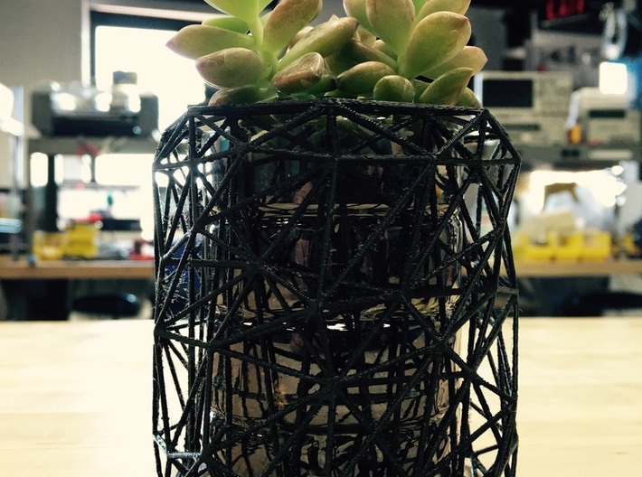 Bottle vase and planter 3d printed 