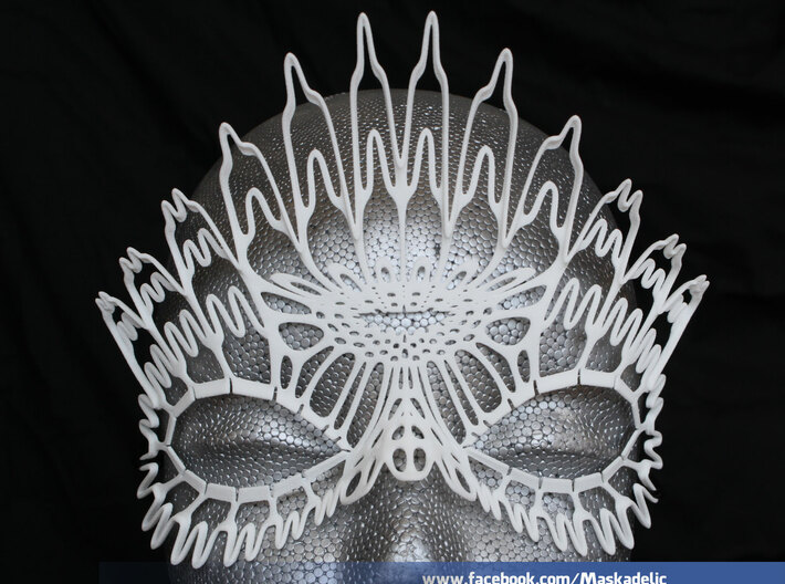 Party Mask 'Ancient Mantra' 3d printed Ancient Mantra