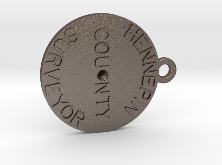 Hennepin County Monument Pendant 3d printed 