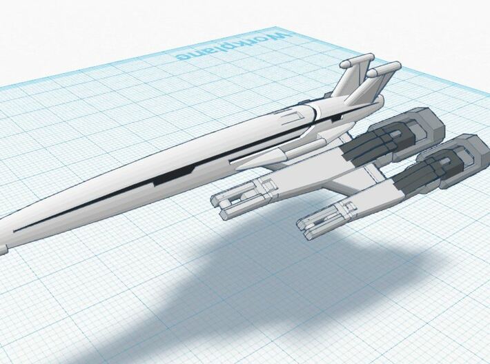 100mm Display Series ~ Nomad-D SR-II 3d printed 100mm Display Series TRIBUTE Ship