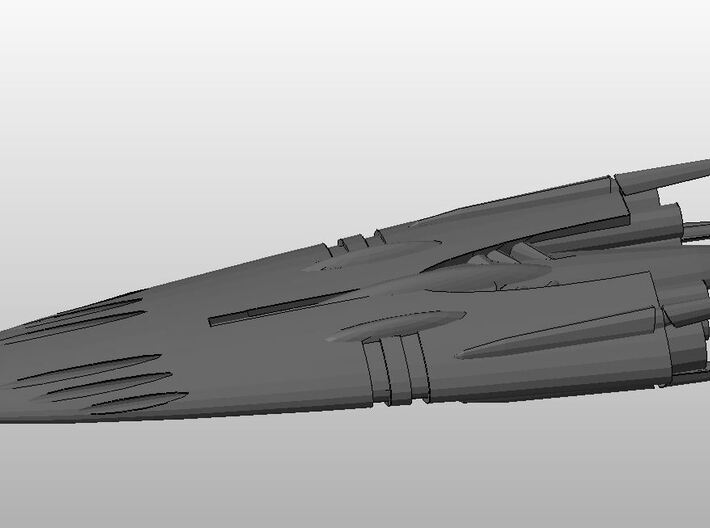 100mm Display Series ~ Slipstream-XB Dreadnought 3d printed 100mm Display Series Dreadnought