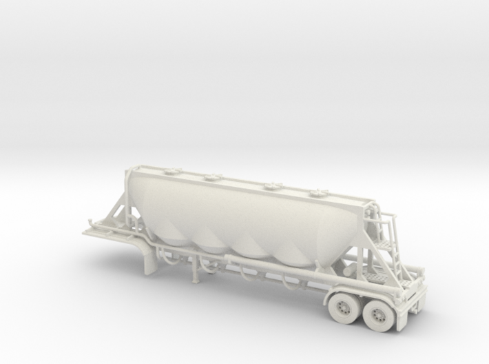 HO 1/87 Dry Bulk Trailer 18, J&L/Heil 1636 3d printed 