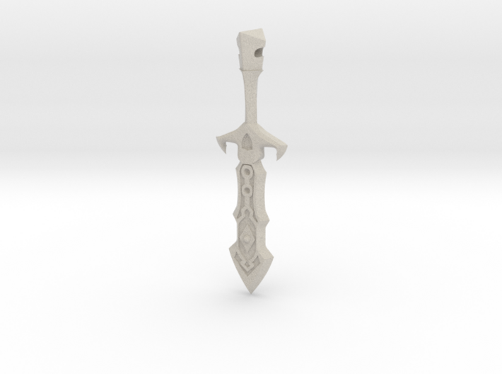 Sword keychain 3d printed